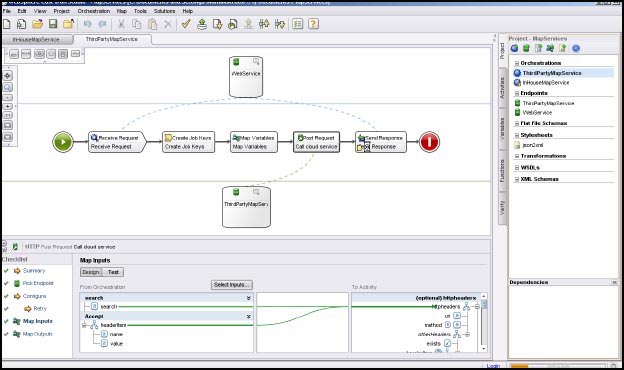 Figure 6. WebSphere Cast Iron Studio graphical mapping editor